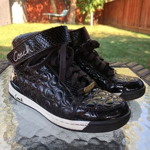 Coach Patent Leather Sneakers